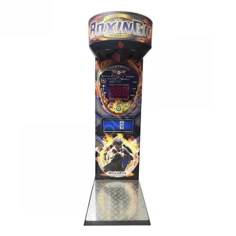 2026 Hot Sale Coin Operated Kick Electronic Training Vending Arcade Game Bag Punching Machines Boxing Customized