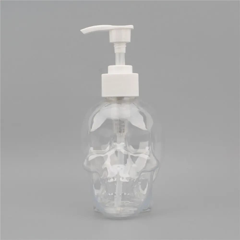 Nuovo dispenser di sapone con teschio in plastica Nero/Bianco/Trasparente Decor Goth Black Edition Dispenser di sapone Dispenser per la casa