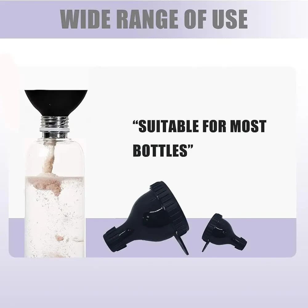 Protective powder container for funnel pack of 2 key rings for funnel for Shaker Cup water bottle for gym powders.