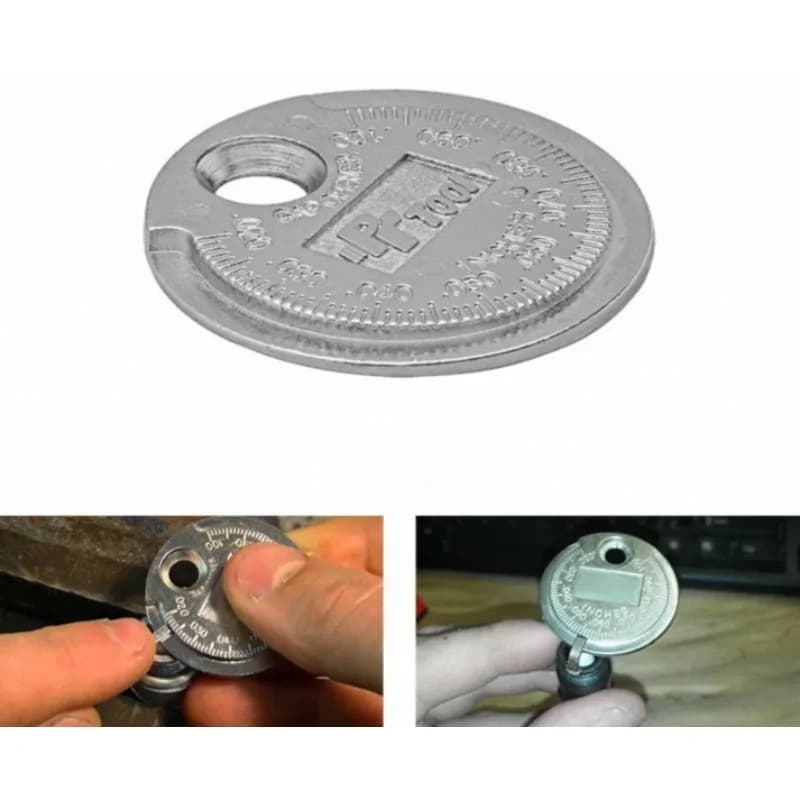 Coin type 0,6-2,4 mm 0.02-0,10 inch Candle Space Gauge Measurement Instrument Range Candle Gauge Measurement Tool
