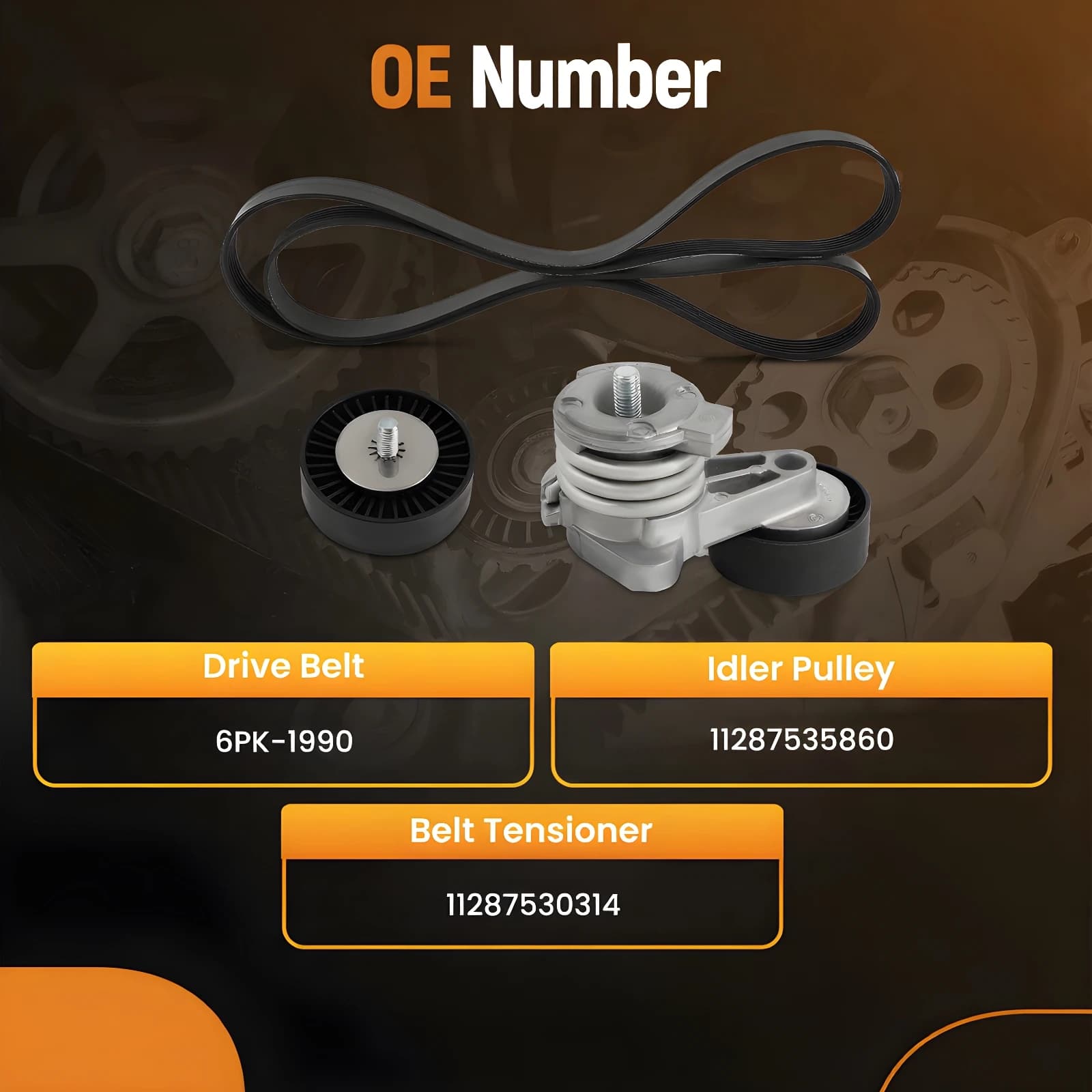 Kit tenditore cinghia puleggia bullone per BMW E90/91/92/93 328i 11287535860 334744