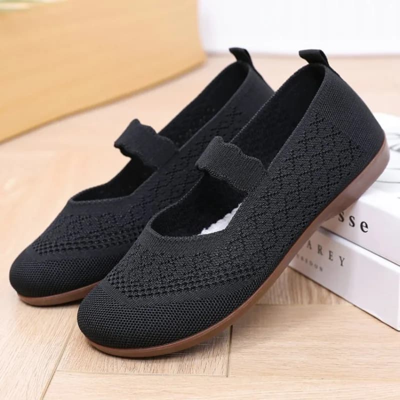 Nuove Scarpe Basse da Donna dal Design Casual con Punta Rotonda, Comode per il Tempo Libero e l'Uso Quotidiano, in Tessuto a Rete