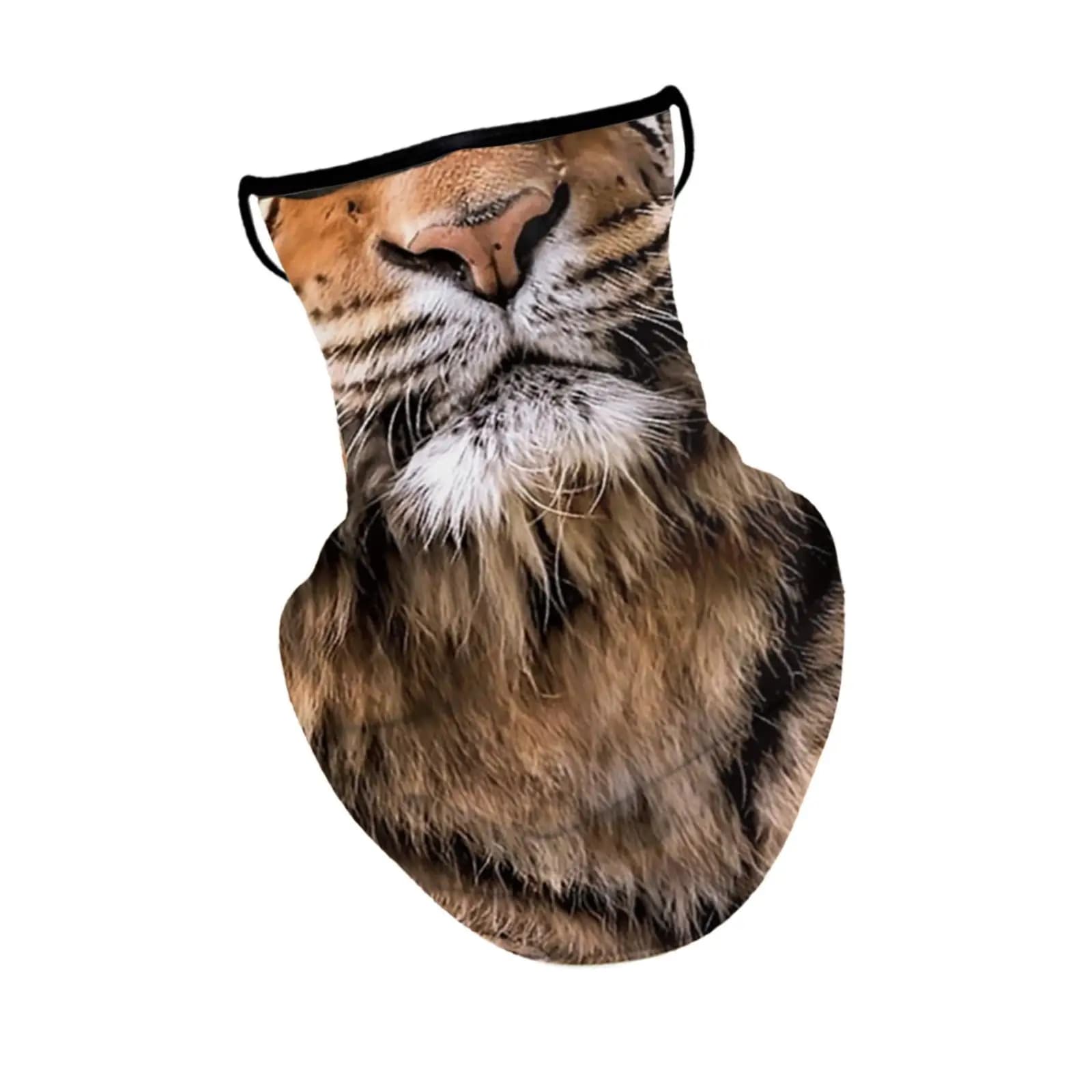 Neck Gaiter Face Mask with Ear Hanging Lightweight Polyester Comfortable Breathable Sun Dust Protection for Outdoor Activities