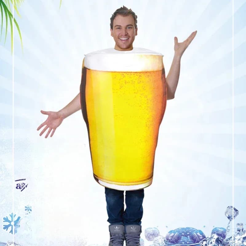 ♥ Nuovi Costumi Divertenti da Boccale di Birra per Adulti Uomo per Halloween 2026 ★ Casa dell'Orso