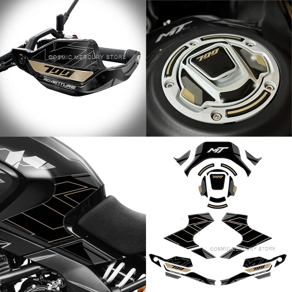 New For CFMOTO 700MT ADV 2025 adv mt700 Motorcycle Accessories 3D Epoxy Resin Tank Pad Protection Sticker