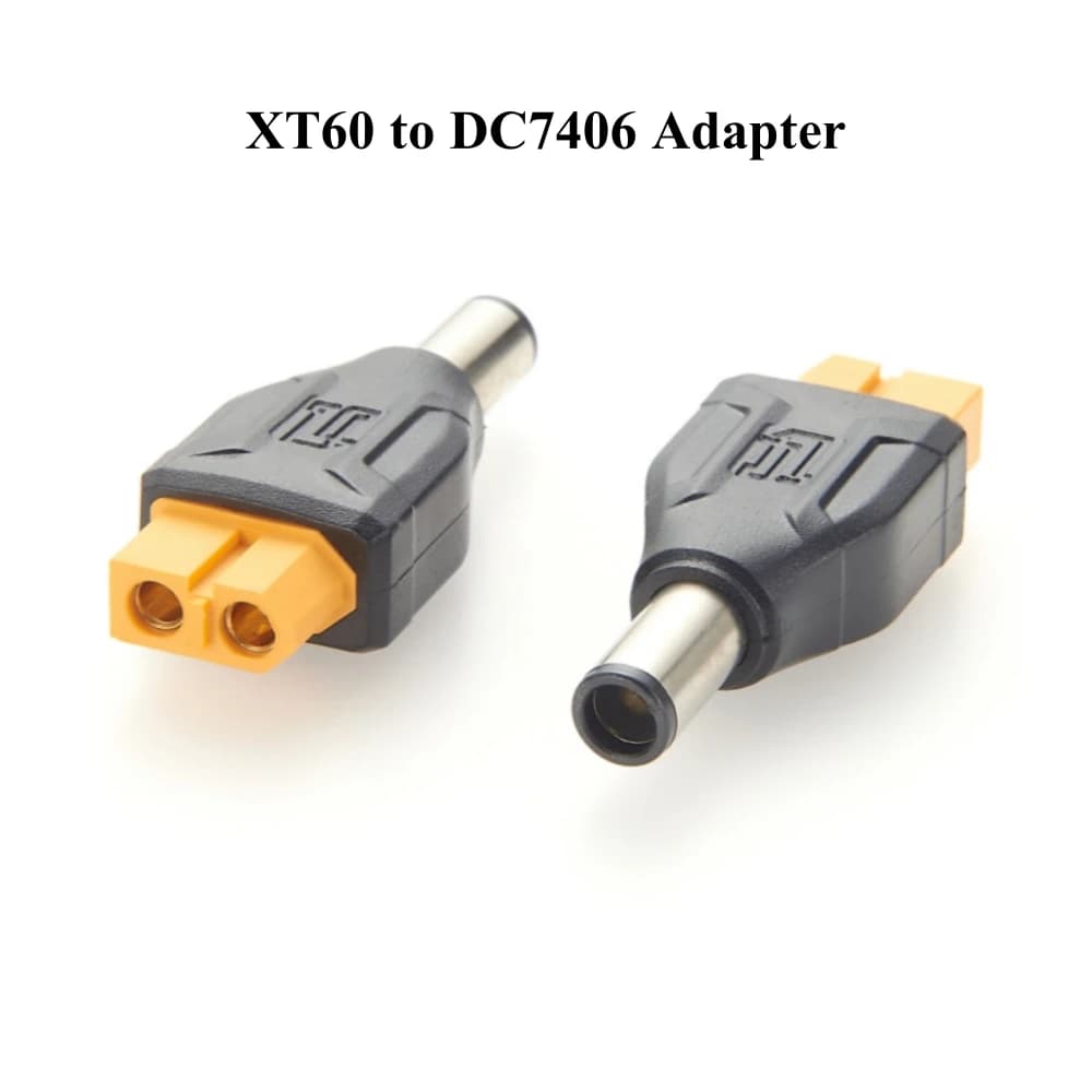 XT60 to DC7406 Adapter XT60 Female to DC 7.4* 0.6mm Male Connector drone battery panel mount adapter xt60 to dc connector