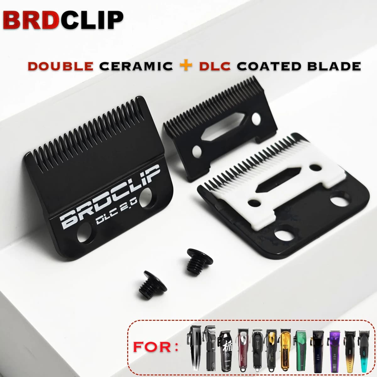 BRDCLIP DLC Replaceable blade for 8148 R77F M10 M5 Professional haircuts Ceramic blade Accessories for cutting machines