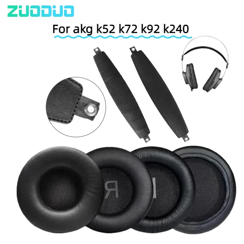 For AKG k52 k72 k92 k240 Wireless gaming headphones Replacement ear cushions Pillow or ZUODUO band sheet
