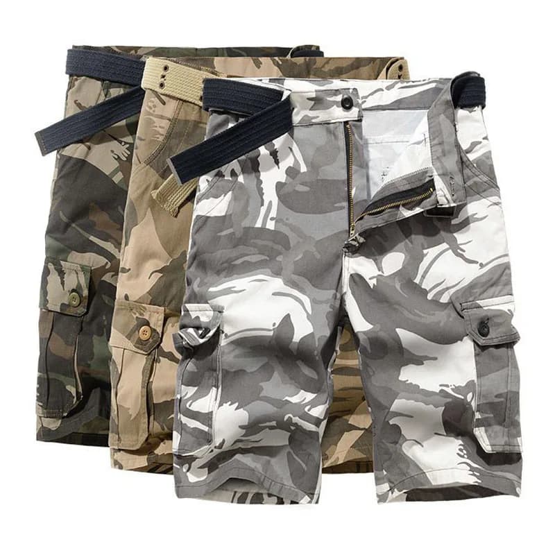 Pantaloncini Cargo tattici mimetici da uomo estivi militari Oversize Big Size Street Fashion New Outdoor Sport Training Casual jords