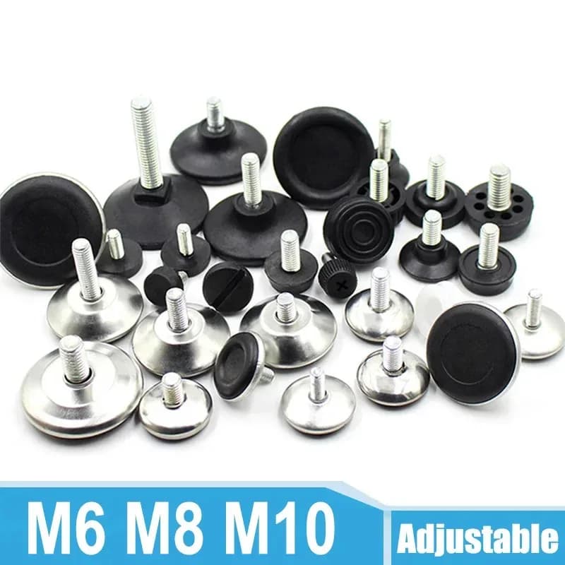 4 pezzi mobili tavolo sedia divano gambe piedi livellatore regolabile scorrimento slide pad M6 M8 M10