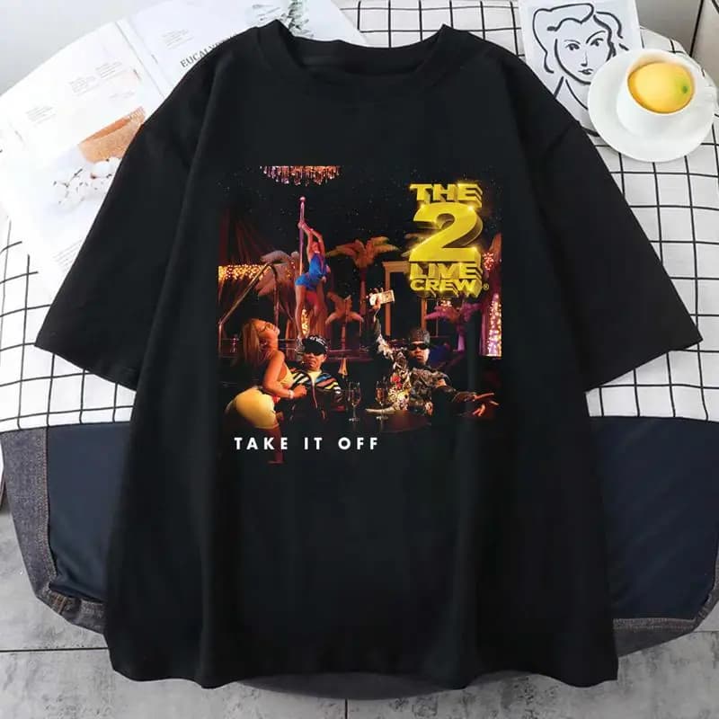 2 Live Crew Band Take It Off Maglietta nera Tutte le taglie dalla S alla 5XL Jn653