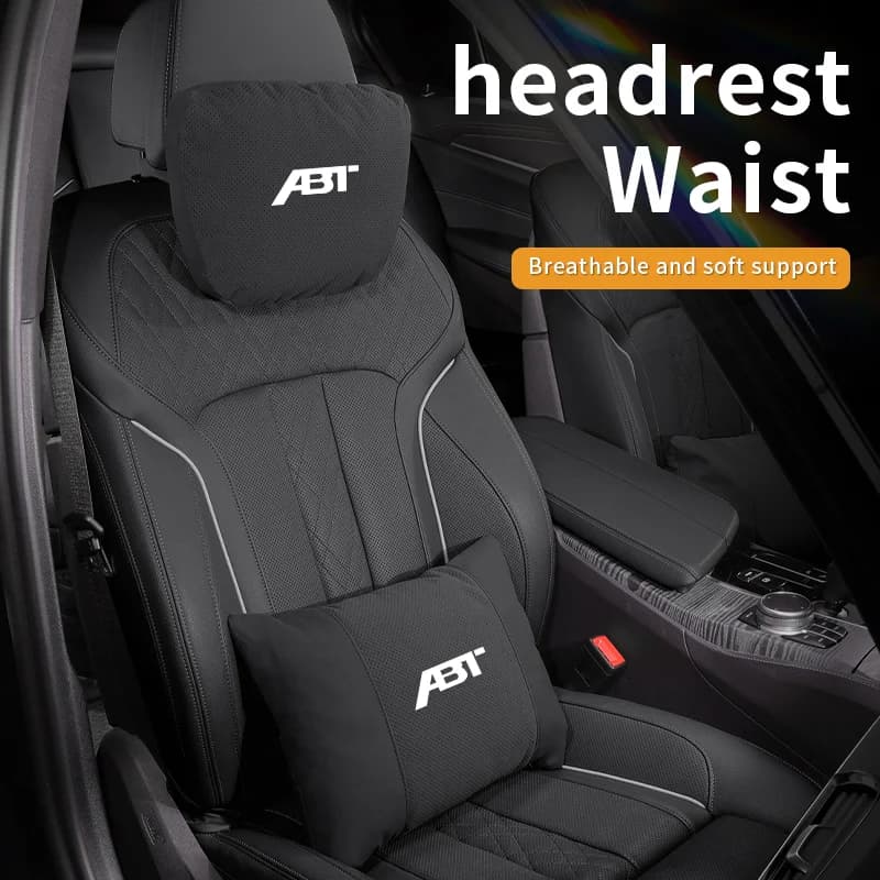 Car Headrest Neck Support Seat Lumbar Cushion Neck Pillow For Audi ABT A1 A3 A4 A5 A6 A7 A8 Q3 Q5 Q7 Q8 TT RS3 RS4 RS5 RS6 RS7