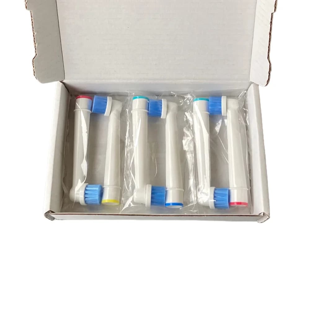 Testina per spazzolino elettrico pulito e sensibile da 6 pezzi per spazzolini da denti Braun Oral B setole morbide per spazzolatura e rimozione delicata della placca