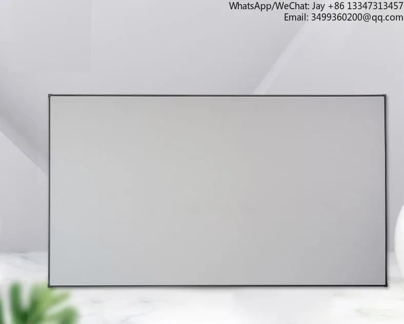 Schermo di proiezione a cornice fissa grigia HD da 150 pollici per proiettore UST per schermi Home Cinema