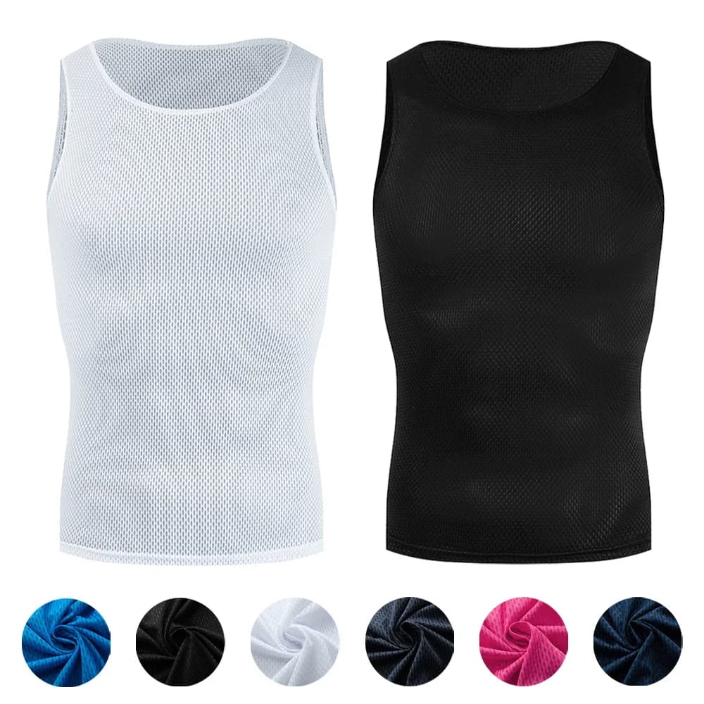 Colorful cycling vest with cycling base layer Fast drying Underwear Sleeveless cycling shirts High elasticity MTB road bike mesh