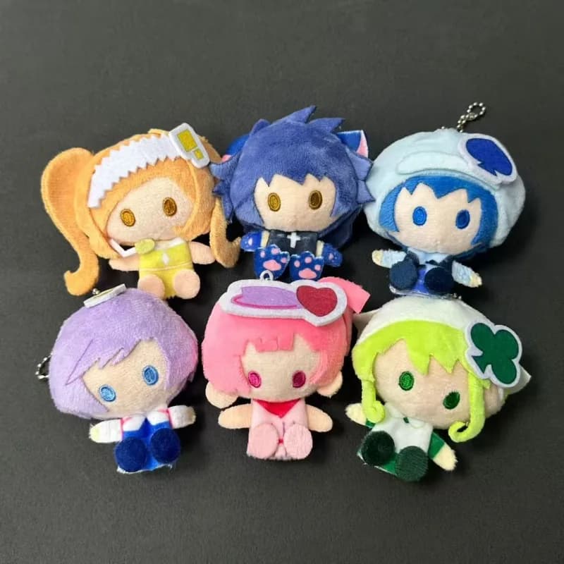7cm Shugo Chara Kawaii Plush Toys Keychain Hinamori Amu Tsukiyomi Utau Ran Dia Cartoon Backpack Pendant Decoration Gift