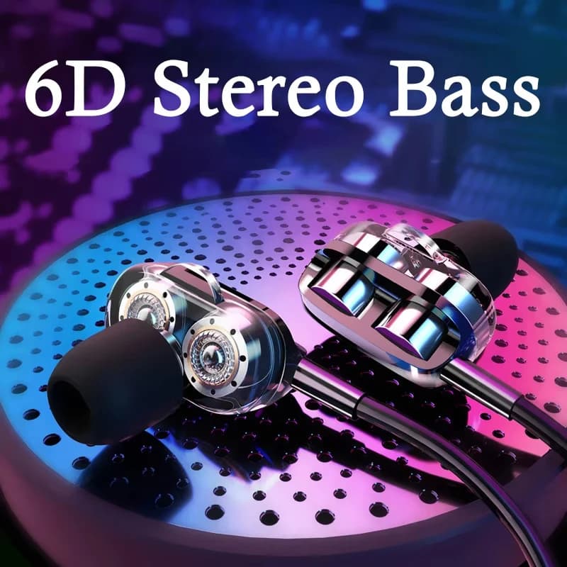 3.5 mm wired headphones with noise cancellation Sports earphones in-ear 3D stereo game heads HiFi musical earphones with microphone for laptops