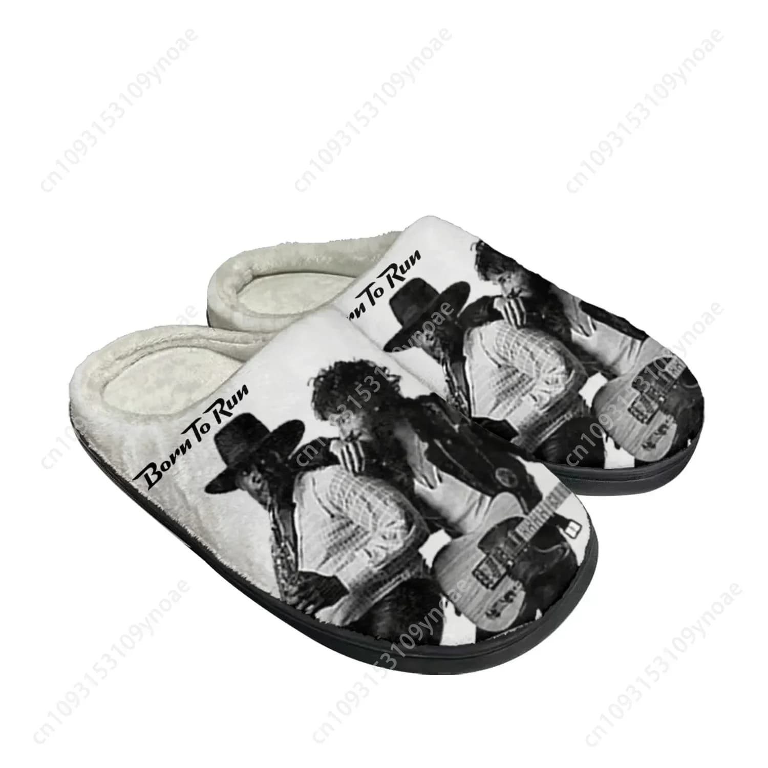 Born To Run Home Pantofole personalizzate in cotone Sandali da donna da uomo Bruce Springsteen Camera da letto in peluche Mantieni calde le scarpe Pantofola termica