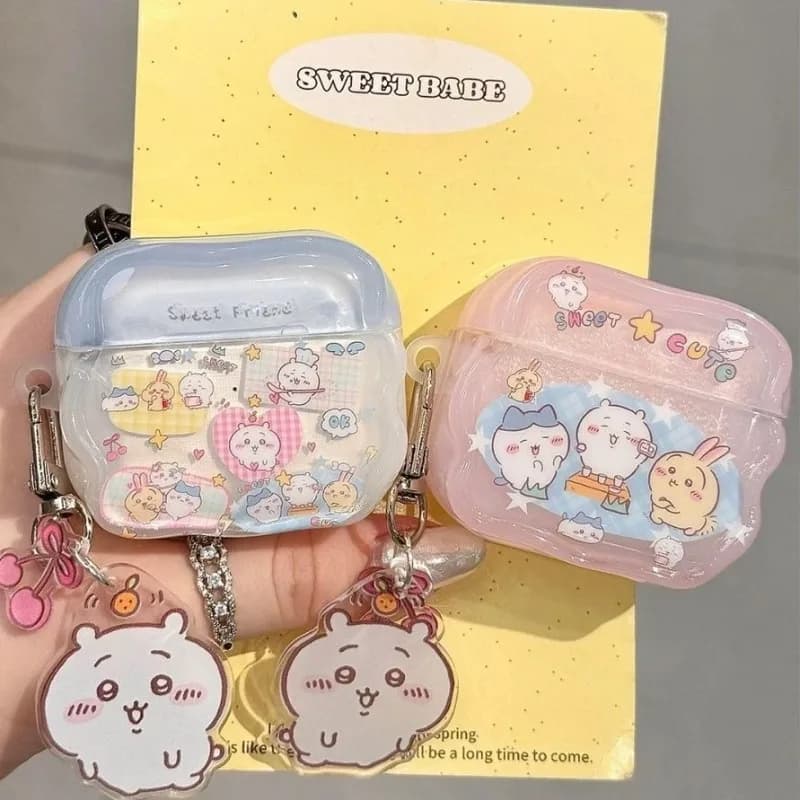 Chiikawaed Cute Protective Case Compatible with AirPods Pro 2, AirPods 4 & AirPods 5 Fashion Shockproof Headphone Cover