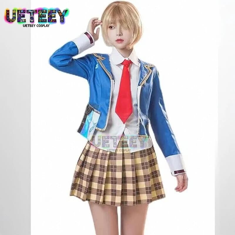 UETEEY Cos Heaven Burns Red 31A Squad Uniforme Cosplay | Abito militare su misura Tsukagami Michiru