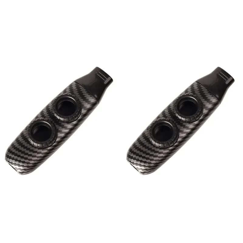 【GRANDE SCONTO】Kazoo con Doppio Foro e Doppia Membrana, Strumento Musicale Portatile per Ukulele, Chitarra, Violino - B