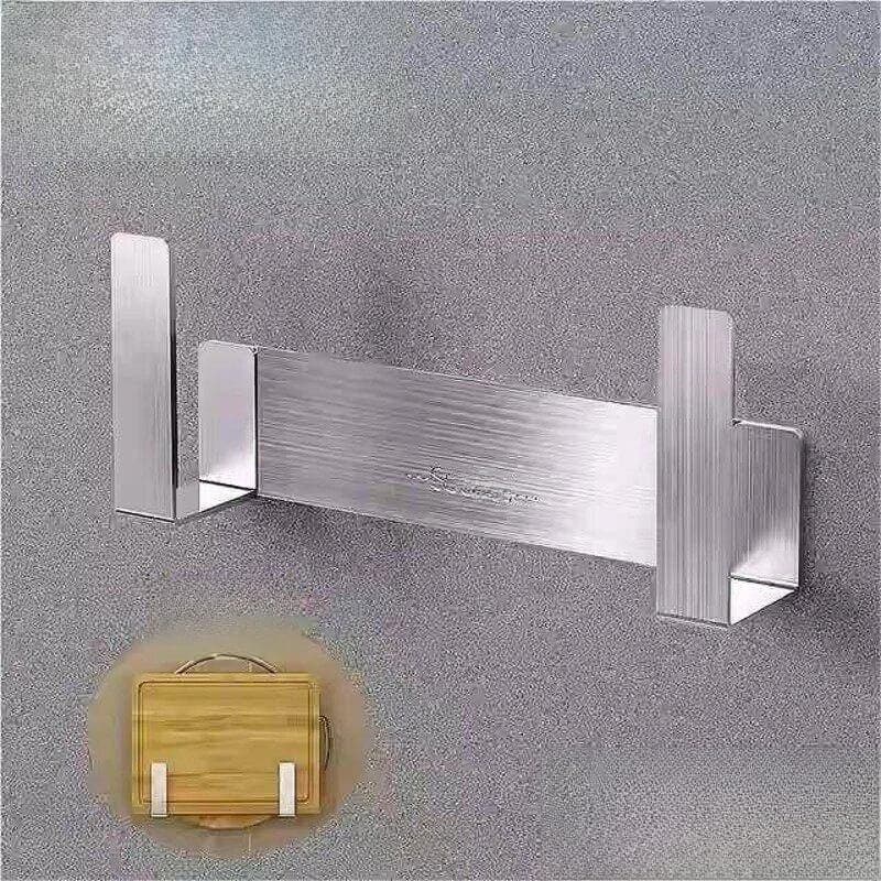 Creative Kitchen Storage Wall Mounted 304 Stainless Steel Cutting Board Holder No Drilling Required Kitchen Organization