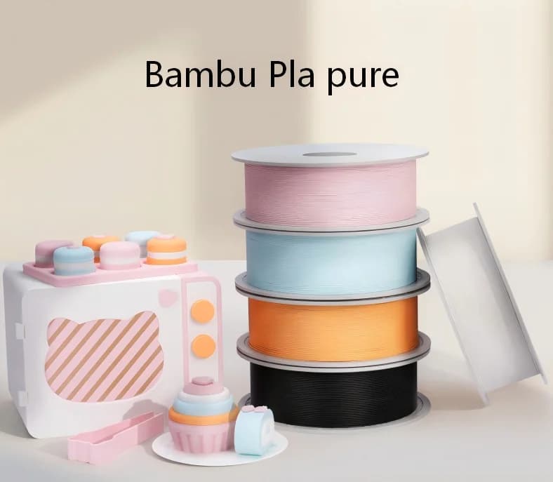 Lab PLA Pure Filament 1.75mm Food Contact Safe Matte Eco-Friendly 3D Printer Filament Safe for Kids & Pets 1kg