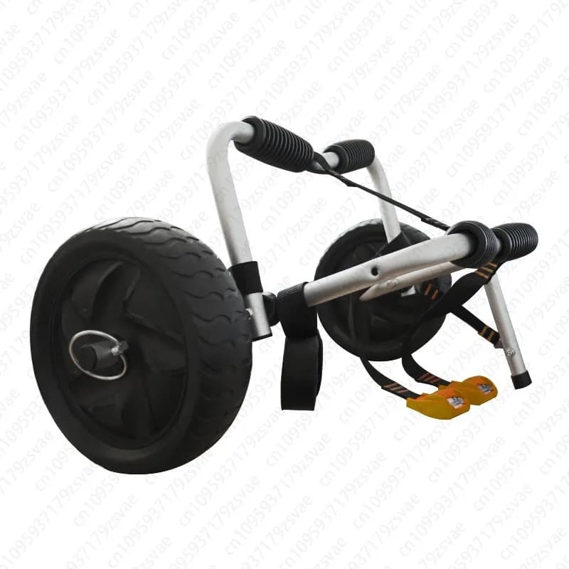 Carrello per kayak Paddle Board Piccolo rimorchio Pieghevole in lega di alluminio Rimorchio tirato a mano a due ruote