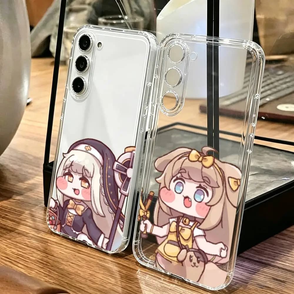 Game T-Trickcal Chibi Go 7Phone Case For SamsungA10,12,20,21S,30,31,40,50,51,52,70,71 Transparent Cover