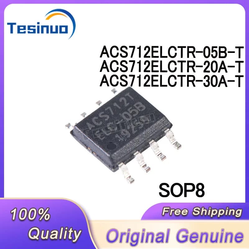 5/pz nuovo originale ACS712ELCTR-05B ACS712ELCTR-20A ACS712ELCTR-30A ACS712T ELC-05B ELC-20A ELC-30A chip sensore di corrente In magazzino
