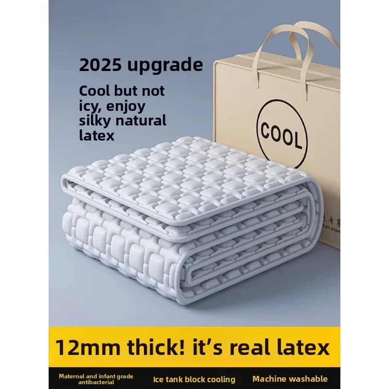 New Natural Ice Silk Latex Cooling Mat Bed Sheet with Thickened A-class Bed Sheet and Mattress Seat