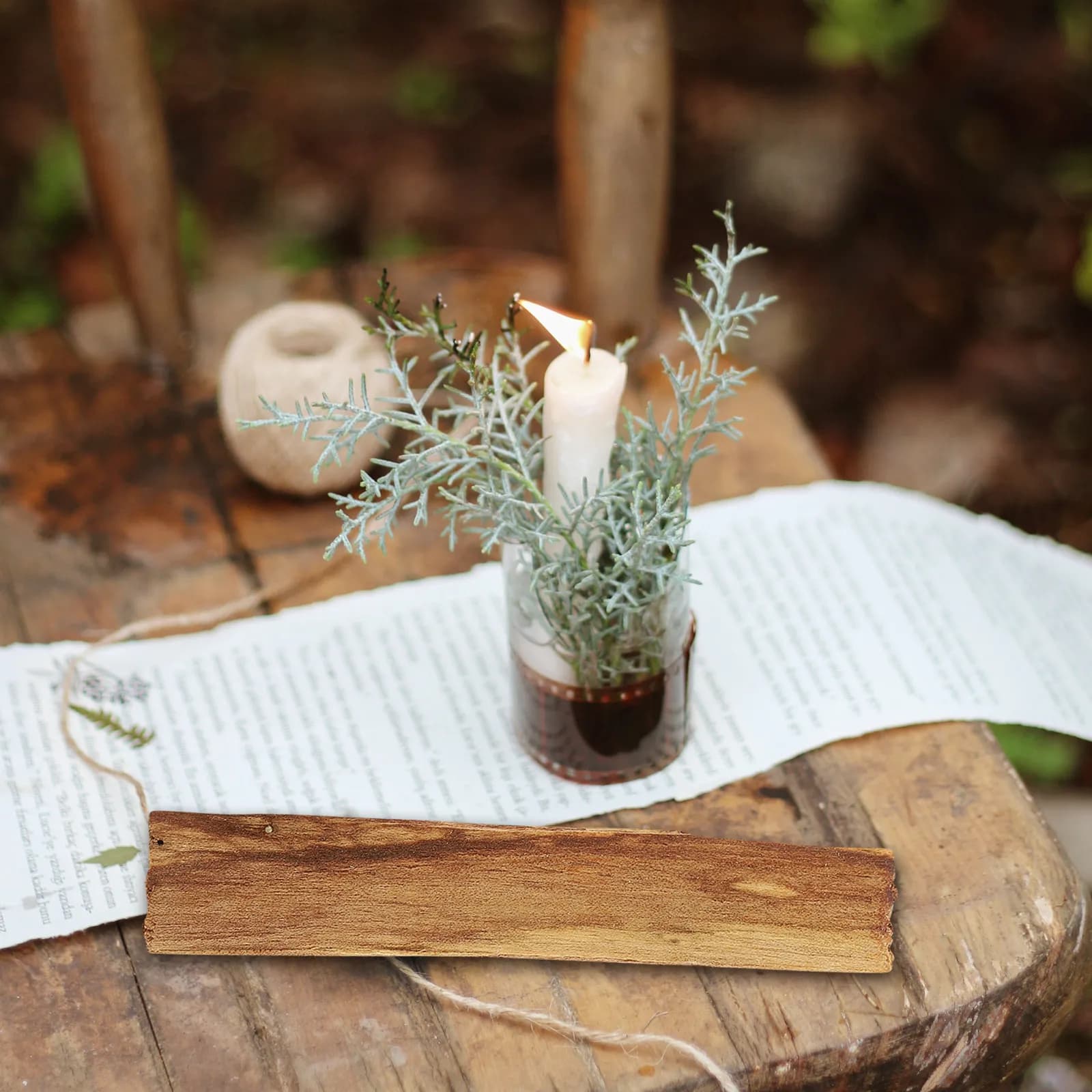 Bastoncini di incenso in legno, aroma naturale, per meditazione e rituali, purificazione dell'aria, accessori per bruciatore di incenso, bastoncini in legno naturale