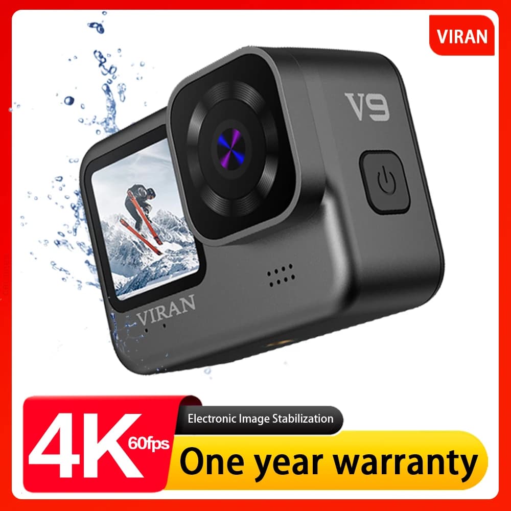 Telecamera d'azione 5K 4K Supporto Wi-Fi e telecomando wireless Per caschi da moto Telecamera sportiva Videocamera vlog per go pro cam