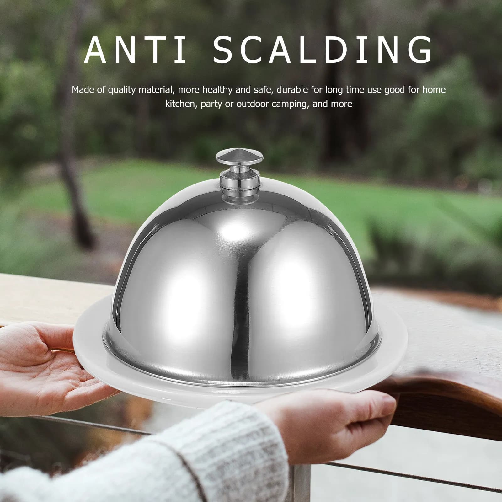 Butter Dish Ceramic Stainless Steel Multi-Functional Food Container for Butter Storage Home Kitchen Party Dessert Plate