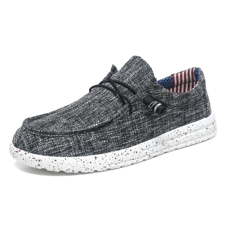 Men's Casual Shoes Lightweight Loafers Soft Man Canvas Shoes Vulcanized Shoes for Men Driving Flat Shoe Slip-on Outdoor Sneakers