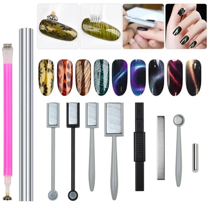 1Ps Nuovo Occhio di Gatto Magnete Stick Smalto per Unghie Gel Fantasia Multifunzionale Unghie Arte Occhio di Gatto Magnete Penna per Unghie Bastone Magnetico Strumenti per Unghie