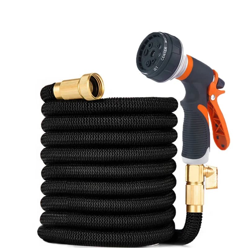 Magic Retractable Garden Hose With Metal Connector High-Pressure Hose For Car Cleaning Suitable For Garden And Farm Irrigation