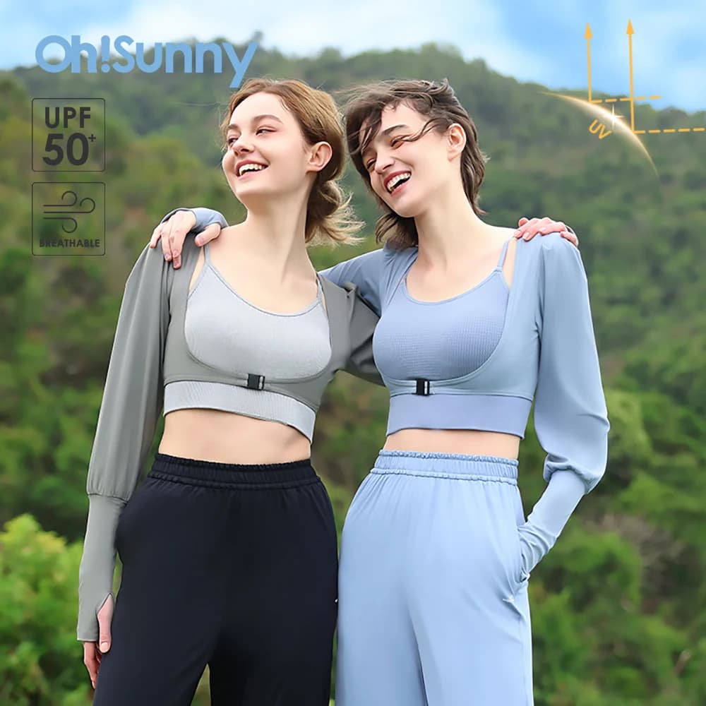 OhSunny Donna Manica del Braccio Scialli Anti-UV 2024 Estate Nuova Protezione Solare Avvolge Sciarpa Poncho Moda Sottile Protezione Solare Scialle da Spiaggia