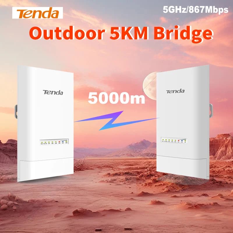 Tenda OS3 5KM 5GHz 867Mbps Outdoor CPE Wireless 5G WiFi Ripetitore Extender Router AP Punto di accesso Wi-Fi Bridge Hotspot da P a P