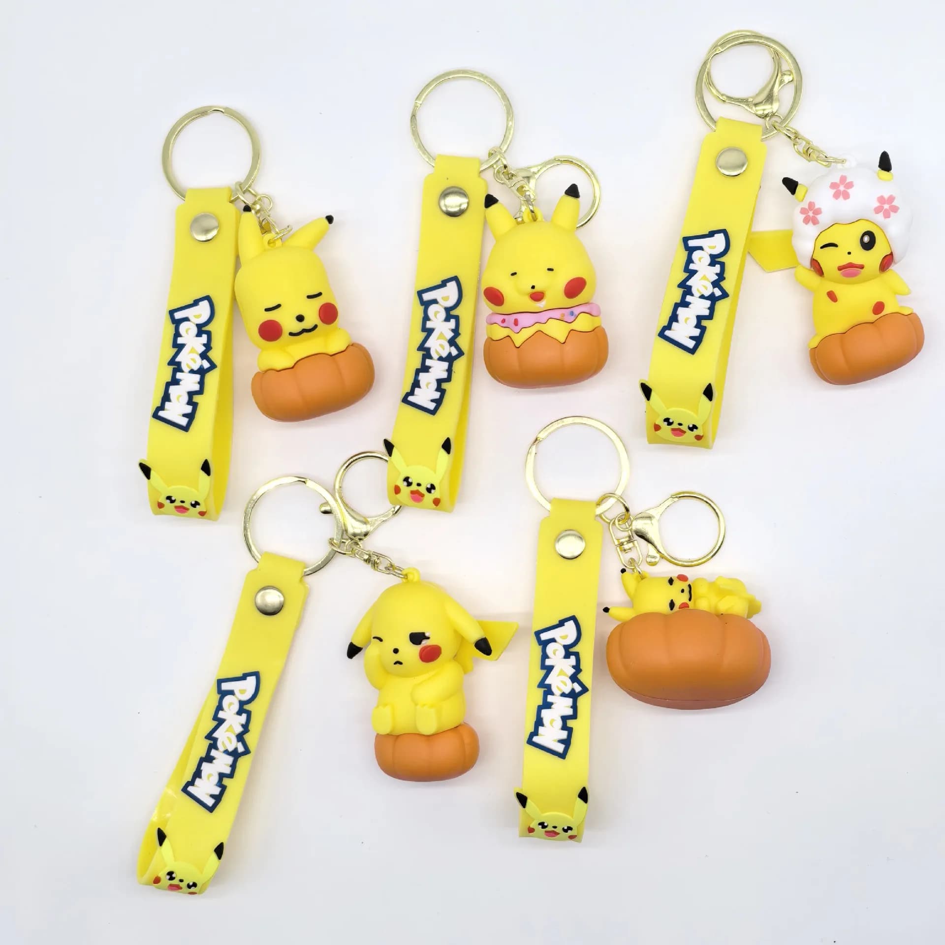Pikachu Keyring, Heavy Metal Keyring, Soul Collection Pendant for Car Keys, Bag, Gift