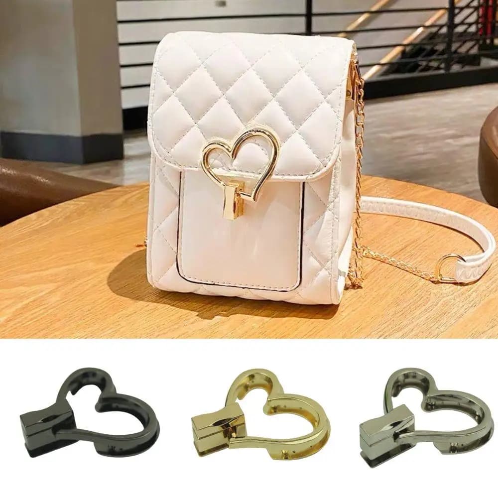 Closure of bag Buckles with lever closure DIY bag Hardware Accessories for bags Buckles with double heart closure Torque locks for bag