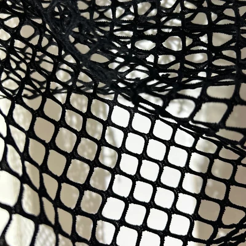 Tessuto a rete a rombi grandi da 1 cm per abbigliamento, materiale in poliestere per cucito creativo fai da te, vendita all'ingrosso al metro