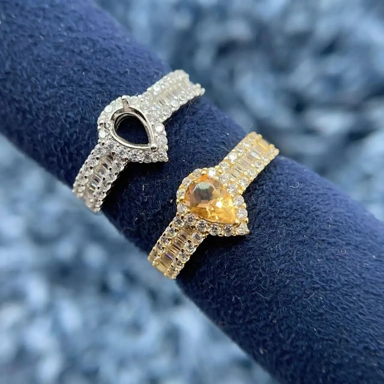 MeiBaPJ Intarsio Forma di Goccia D'acqua 4 * 6mm S925 Sterling Silver Pieno di Diamanti Luce di Lusso Vuoto FineJewelry Regali Consegna Gratuita
