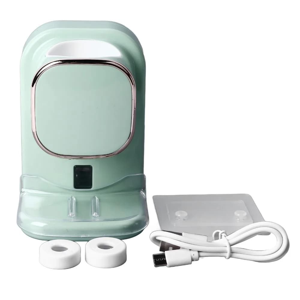 PS, PC, ABS Toothpaste Dispenser USB Powered Easy Install Toothpaste Squeezer Automatic White Black Green Toothbrush Holder