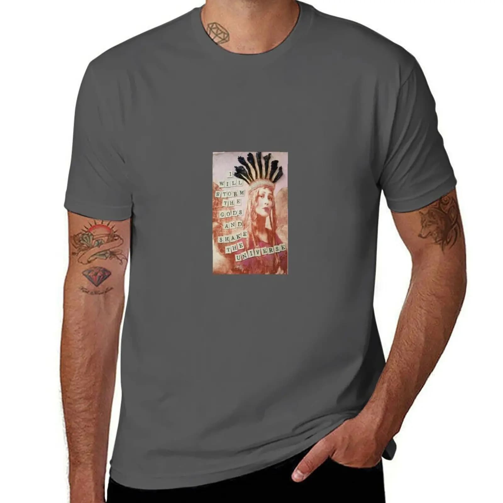 Peculiarity Oracle Cards - T-shirt vintage Fairy resistente al sudore, maglietta da allenamento