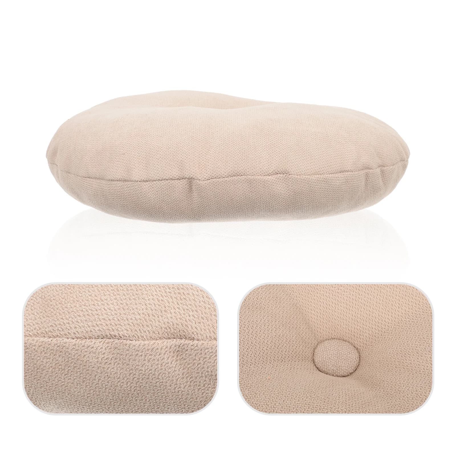 Cushion for Meditation, Sitting and Yoga, Large Grey Floor Bearing for Living, Boho Style for Adults