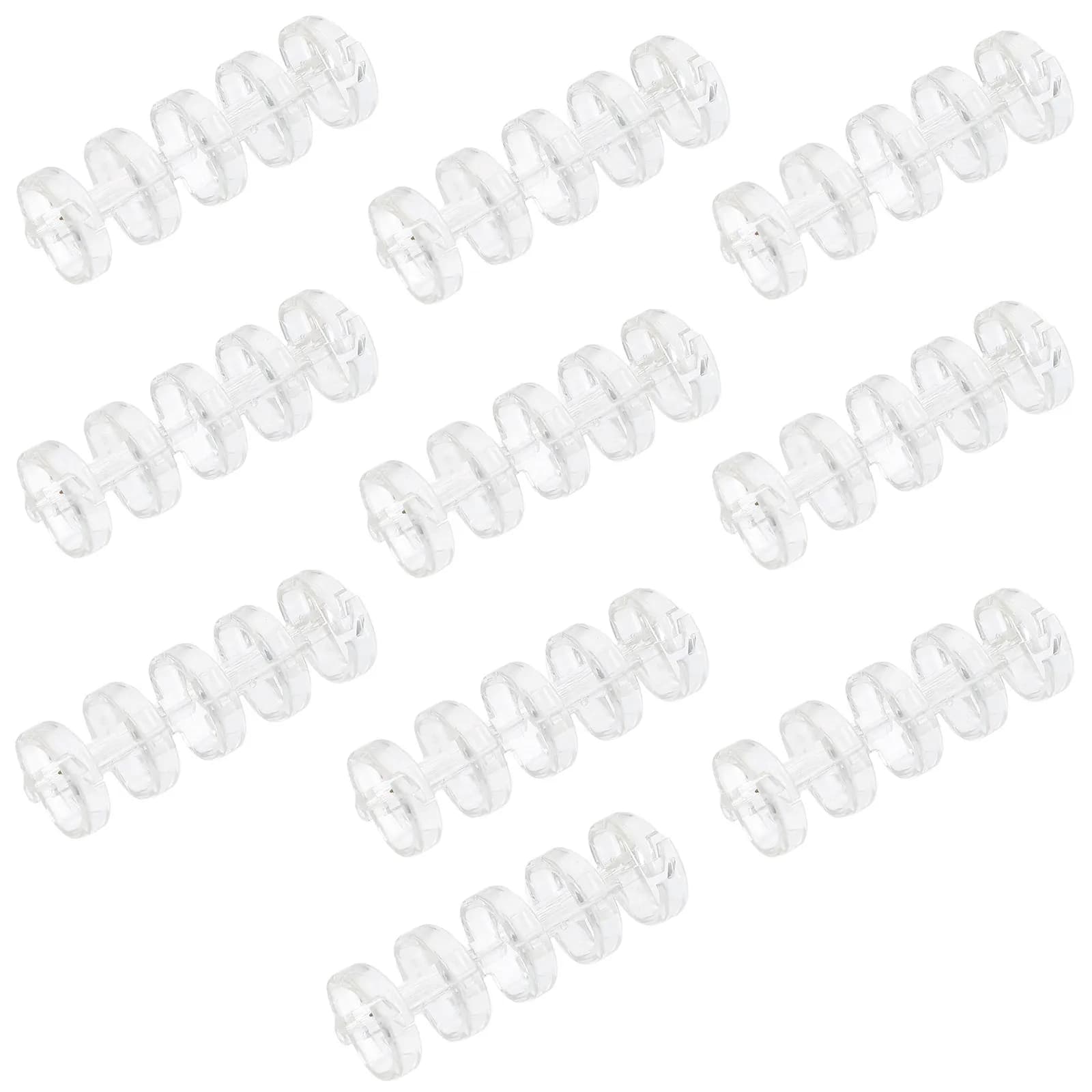 10 Pezzi Anelli a Scatto in Plastica Premium per Quaderni a Fogli Mobili, Agende, Organizer, Cerchi Rimovibili per Raccoglitori, Libri per la Casa