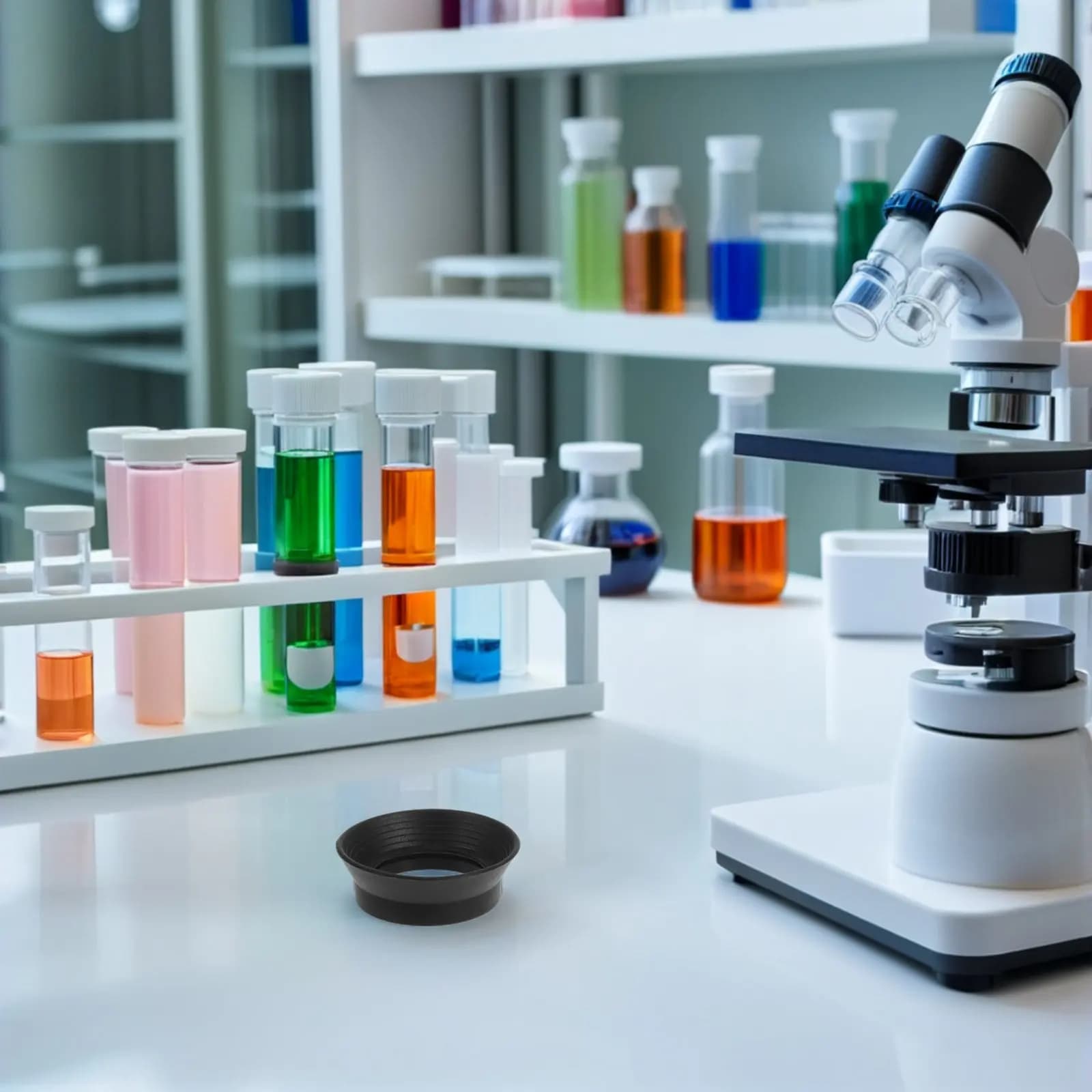 Set di 3 Coprioculari in Gomma per Microscopio, 29-31mm OD, Protezioni per Oculari di Telescopi e Microscopi per Laboratori Scientifici
