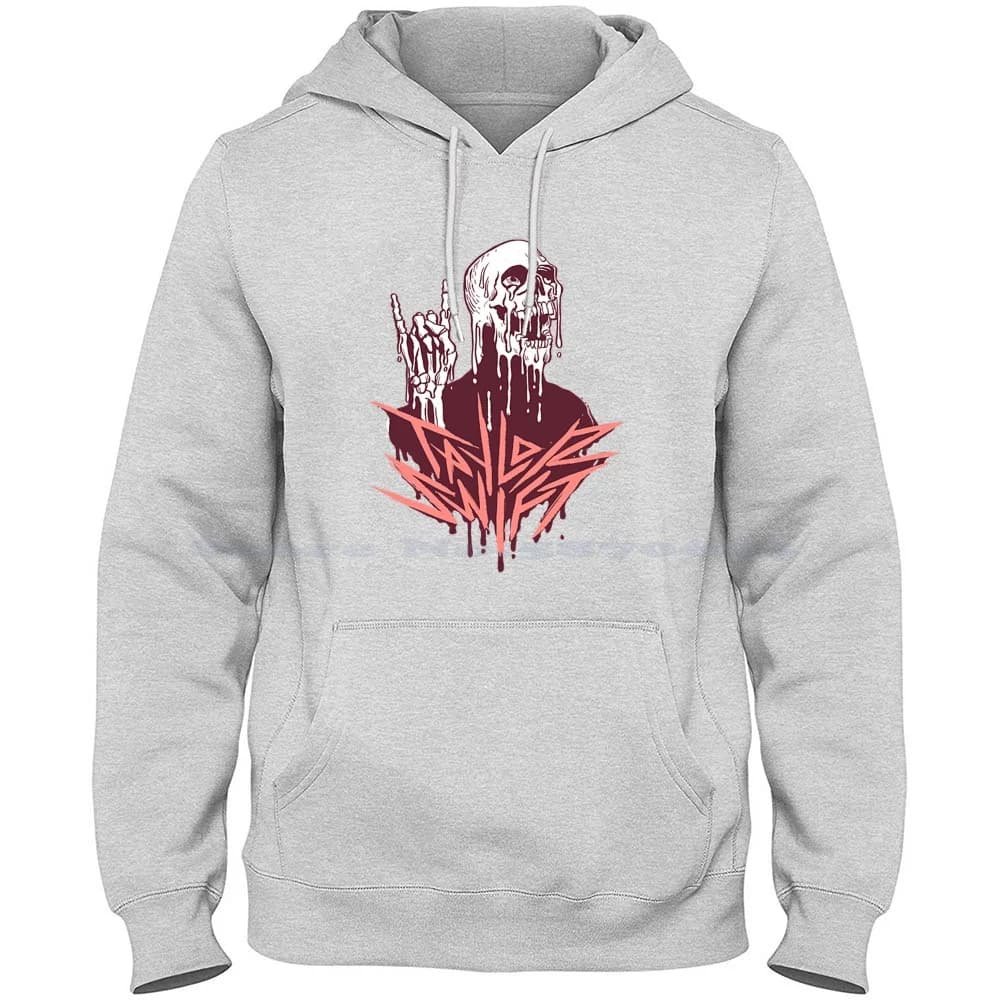 Metal Swift 100% puro cotone felpa con cappuccio Tshirt Swiftie Back catalogo Band Concert Dead Death Fantasy Halloween Metal Music Skeleton