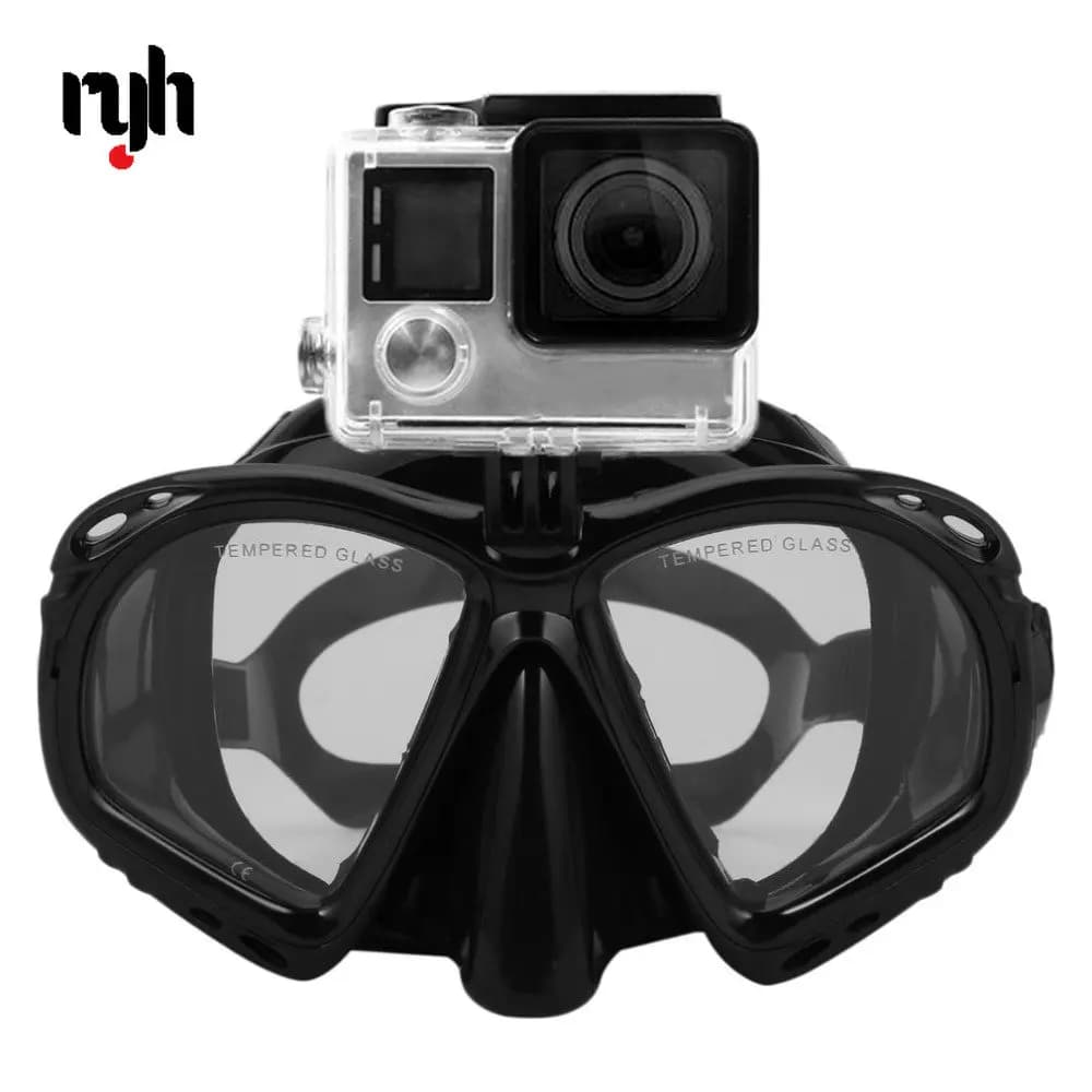 Professional underwater mask Scuba Snorkel swim glasses for GoPro Xiaomi SJCAM Dji OSMO SJ 360 sports camera